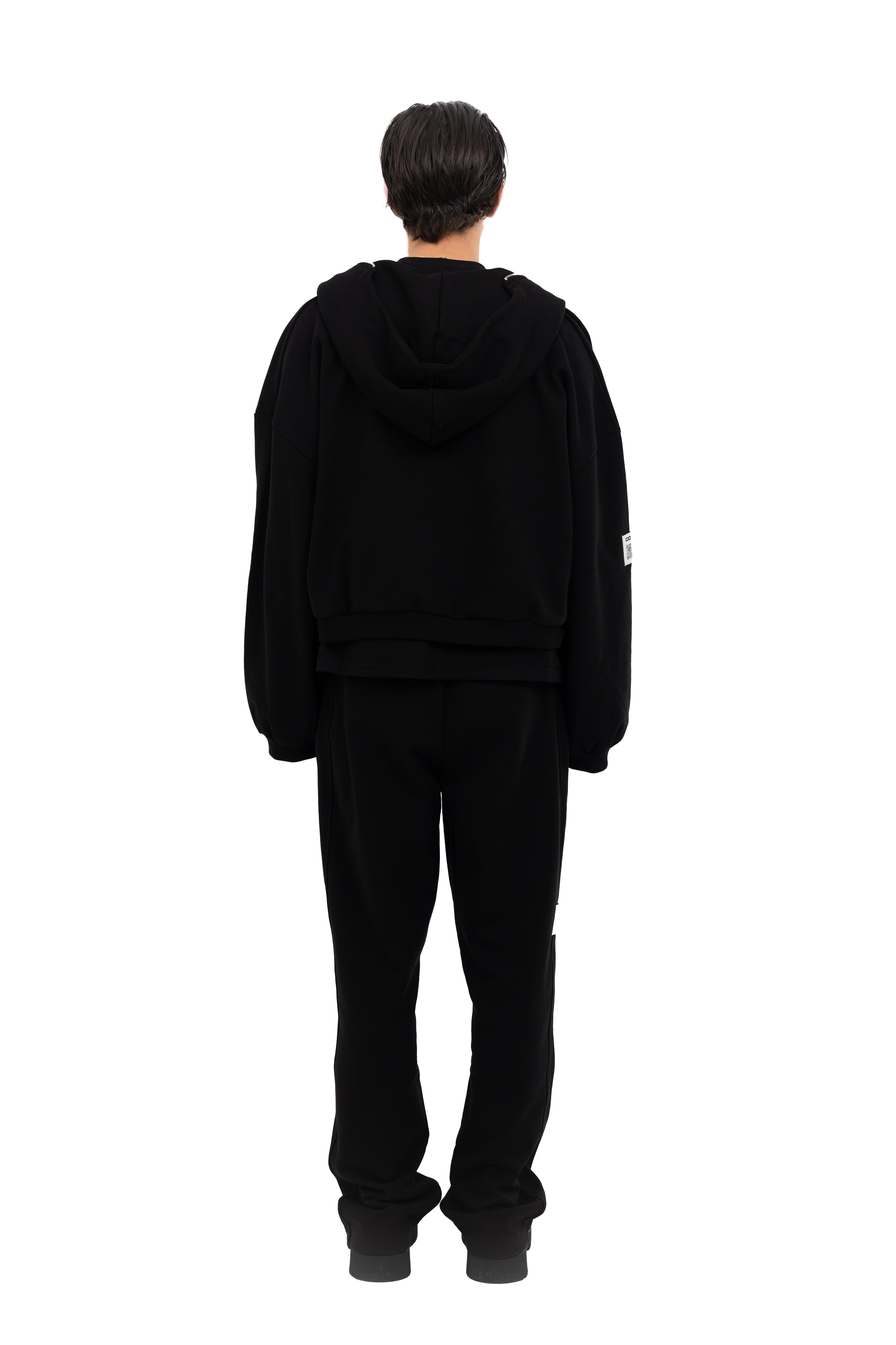 PLAIN ZIPPER BLACK