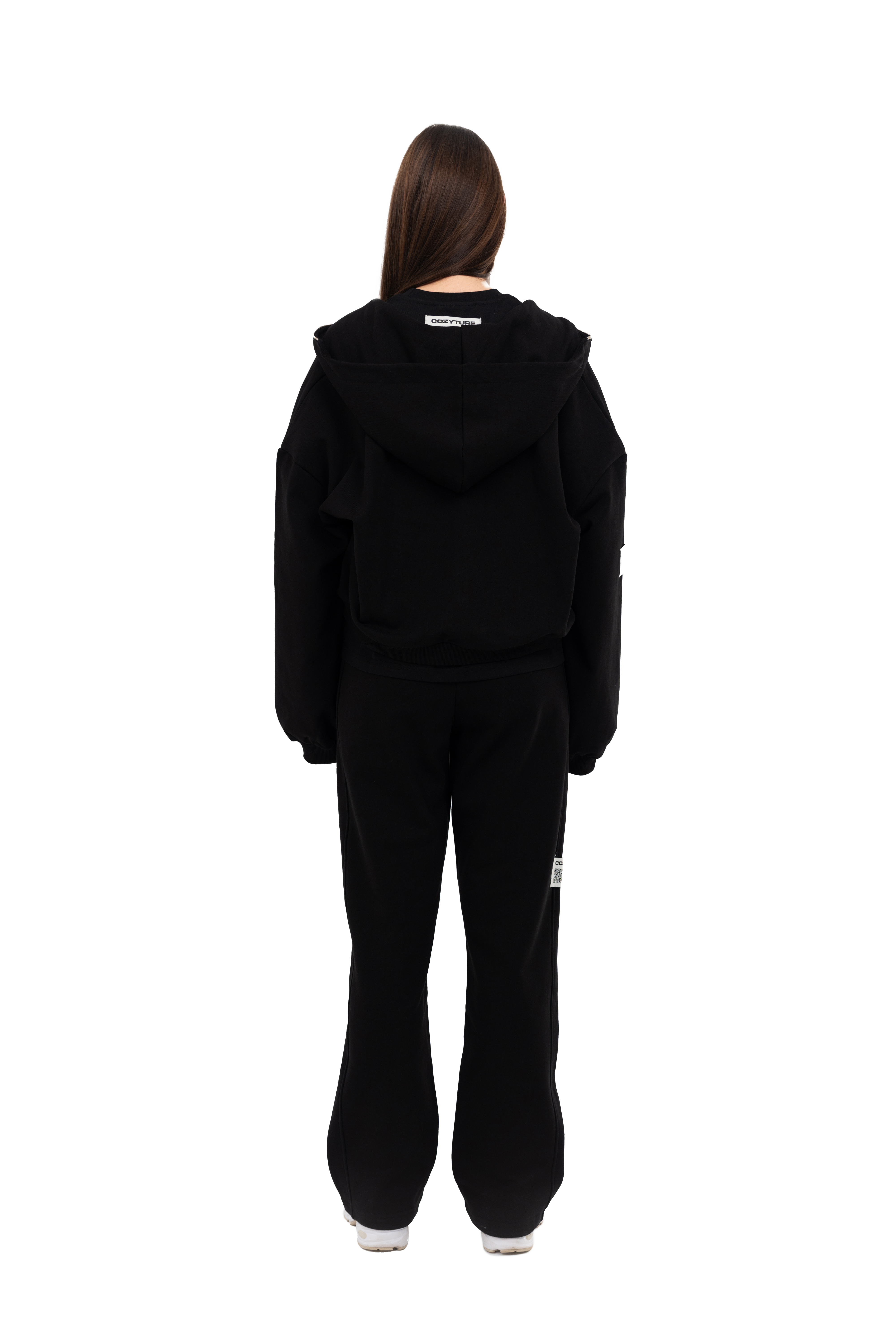 PLAIN ZIPPER BLACK