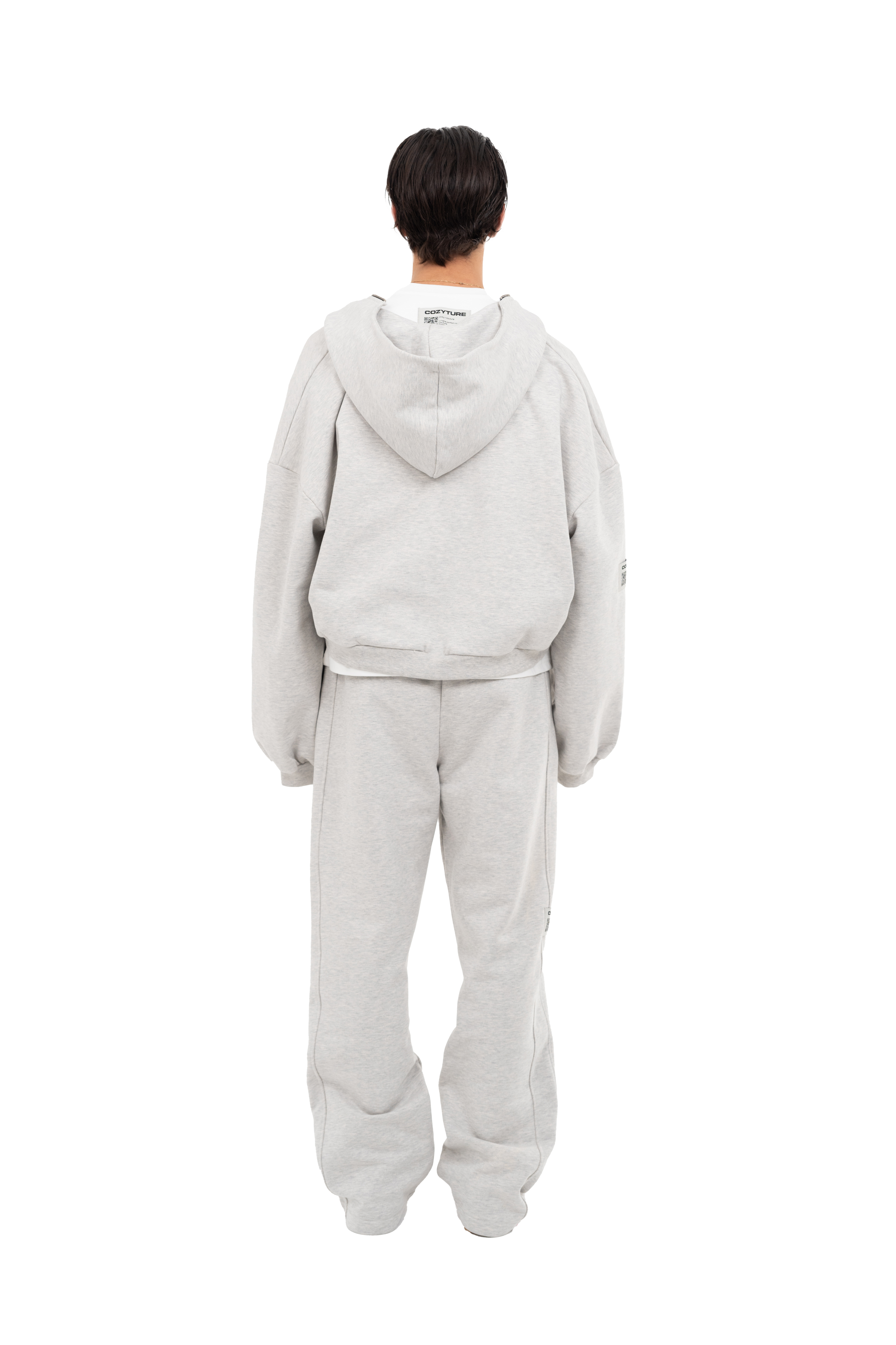 PLAIN ZIPPER GREY