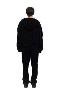 PLAIN ZIPPER BLACK