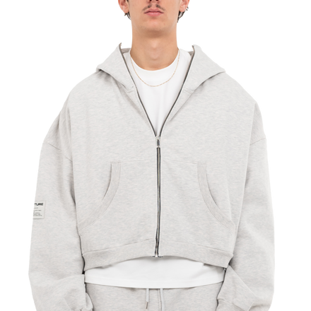 PLAIN ZIPPER GREY