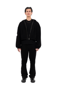 PLAIN ZIPPER BLACK